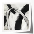Large Abstract Wall Art – Modern Black and White Minimalist Canvas