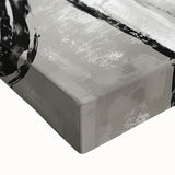 Large Abstract Wall Art – Modern Black and White Minimalist Canvas