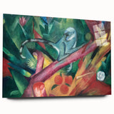 Expressionist Art: The Little Monkey | Vibrant Franz Marc Animal Print