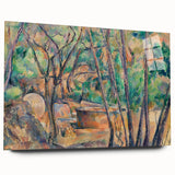 Impressionist Woodland Scene Wall Art - Cézanne's Millstone and Cistern Print