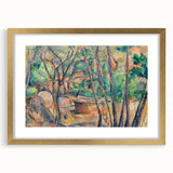 Impressionist Woodland Scene Wall Art - Cézanne's Millstone and Cistern Print