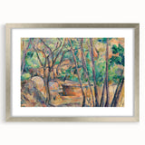 Impressionist Woodland Scene Wall Art - Cézanne's Millstone and Cistern Print