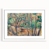 Impressionist Woodland Scene Wall Art - Cézanne's Millstone and Cistern Print