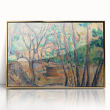 Impressionist Woodland Scene Wall Art - Cézanne's Millstone and Cistern Print