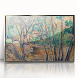 Impressionist Woodland Scene Wall Art - Cézanne's Millstone and Cistern Print