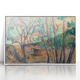 Impressionist Woodland Scene Wall Art - Cézanne's Millstone and Cistern Print