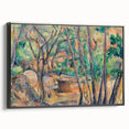 Impressionist Woodland Scene Wall Art - Cézanne's Millstone and Cistern Print