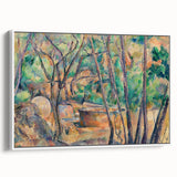 Impressionist Woodland Scene Wall Art - Cézanne's Millstone and Cistern Print