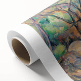 Impressionist Woodland Scene Wall Art - Cézanne's Millstone and Cistern Print