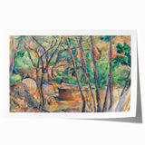 Impressionist Woodland Scene Wall Art - Cézanne's Millstone and Cistern Print