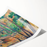 Impressionist Woodland Scene Wall Art - Cézanne's Millstone and Cistern Print