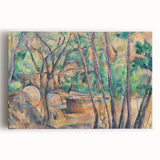 Impressionist Woodland Scene Wall Art - Cézanne's Millstone and Cistern Print