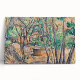 Impressionist Woodland Scene Wall Art - Cézanne's Millstone and Cistern Print