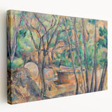 Impressionist Woodland Scene Wall Art - Cézanne's Millstone and Cistern Print