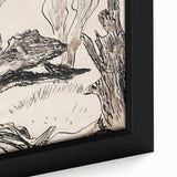 Monochrome Tree Sketch Modern Art - Minimalist Nature-Inspired Decor