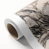 Monochrome Tree Sketch Modern Art - Minimalist Nature-Inspired Decor