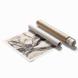 Monochrome Tree Sketch Modern Art - Minimalist Nature-Inspired Decor