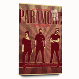 Paramore Concert Poster - Retro Indie Rock Art for Fans