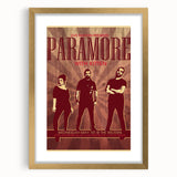 Paramore Concert Poster - Retro Indie Rock Art for Fans