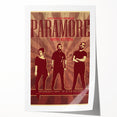 Paramore Concert Poster - Retro Indie Rock Art for Fans