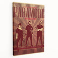 Paramore Concert Poster - Retro Indie Rock Art for Fans