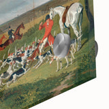 Realism Art Prints: Equestrian Hunting Scene Realism Wall Art Canvas
