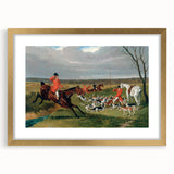Realism Art Prints: Equestrian Hunting Scene Realism Wall Art Canvas