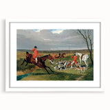 Realism Art Prints: Equestrian Hunting Scene Realism Wall Art Canvas