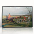 Realism Art Prints: Equestrian Hunting Scene Realism Wall Art Canvas