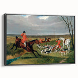 Realism Art Prints: Equestrian Hunting Scene Realism Wall Art Canvas