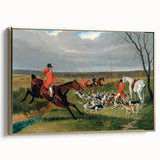 Realism Art Prints: Equestrian Hunting Scene Realism Wall Art Canvas