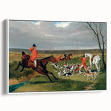 Realism Art Prints: Equestrian Hunting Scene Realism Wall Art Canvas