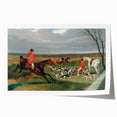 Realism Art Prints: Equestrian Hunting Scene Realism Wall Art Canvas