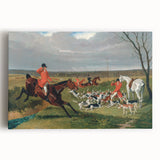 Realism Art Prints: Equestrian Hunting Scene Realism Wall Art Canvas