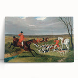 Realism Art Prints: Equestrian Hunting Scene Realism Wall Art Canvas