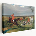 Realism Art Prints: Equestrian Hunting Scene Realism Wall Art Canvas