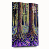 Elegant abstract floral design on an acrylic glass panel, showcasing vibrant colors and intricate patterns, ideal for modern home decor. Side view highlights the glossy finish and unique texture of the artwork, enhancing its aesthetic appeal. Perfect for adding a touch of sophistication to any interior space.