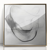 Colorful Abstract Wall Art – Minimal Modern Black and White Canvas