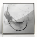 Colorful Abstract Wall Art – Minimal Modern Black and White Canvas
