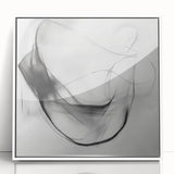 Colorful Abstract Wall Art – Minimal Modern Black and White Canvas