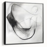 Colorful Abstract Wall Art – Minimal Modern Black and White Canvas