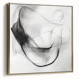 Colorful Abstract Wall Art – Minimal Modern Black and White Canvas