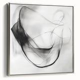 Colorful Abstract Wall Art – Minimal Modern Black and White Canvas