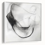 Colorful Abstract Wall Art – Minimal Modern Black and White Canvas
