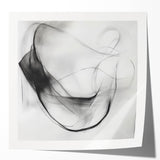 Colorful Abstract Wall Art – Minimal Modern Black and White Canvas