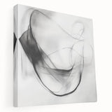 Colorful Abstract Wall Art – Minimal Modern Black and White Canvas