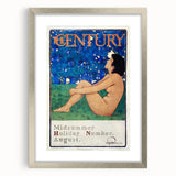 Vintage Summer Wall Art - "The Century" Midsummer Poster by Maxfield Parrish