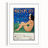 Vintage Summer Wall Art - "The Century" Midsummer Poster by Maxfield Parrish