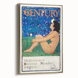 Vintage Summer Wall Art - "The Century" Midsummer Poster by Maxfield Parrish