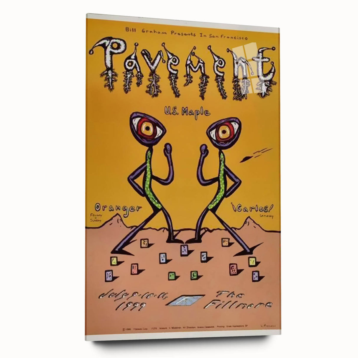 Pavement Concert Poster - Retro Indie Rock Art for Collectors
